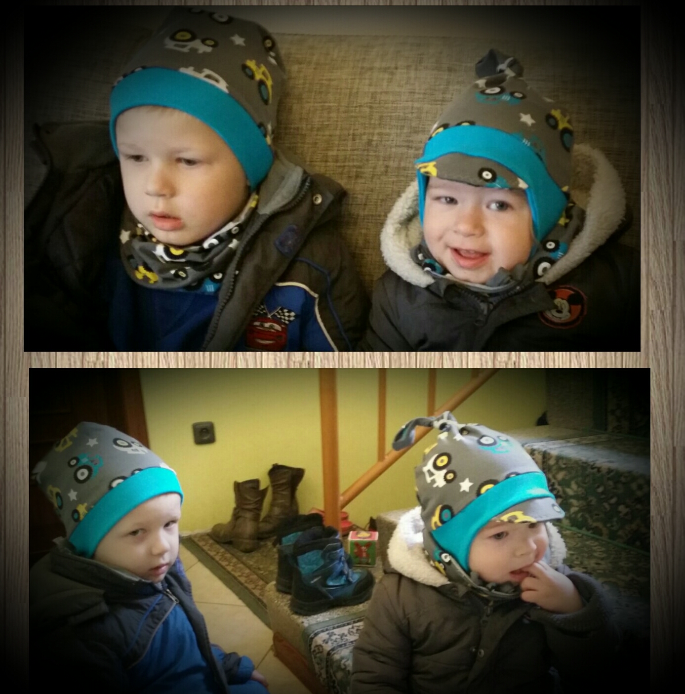 jarní čepice + nákrčníky